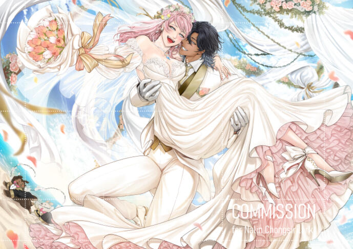 Full body couple woth Detail BG
