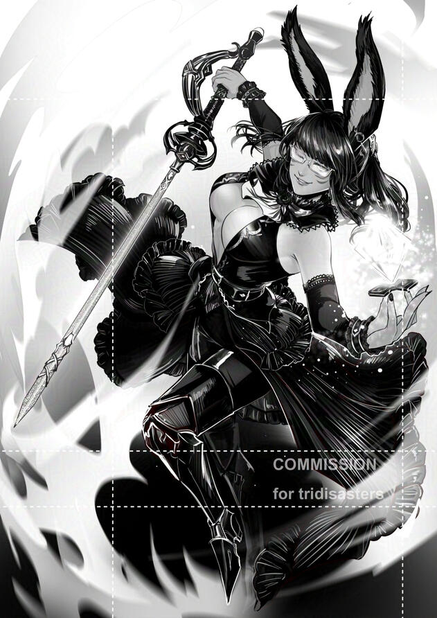 Full body B&W,Weapon